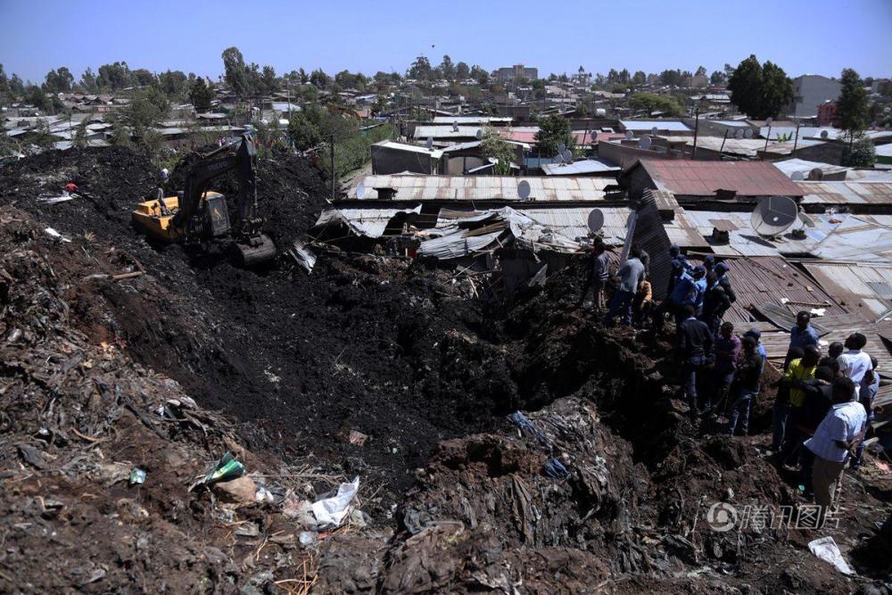 埃塞俄比亚垃圾场发生滑坡 致35人亡数十人失踪