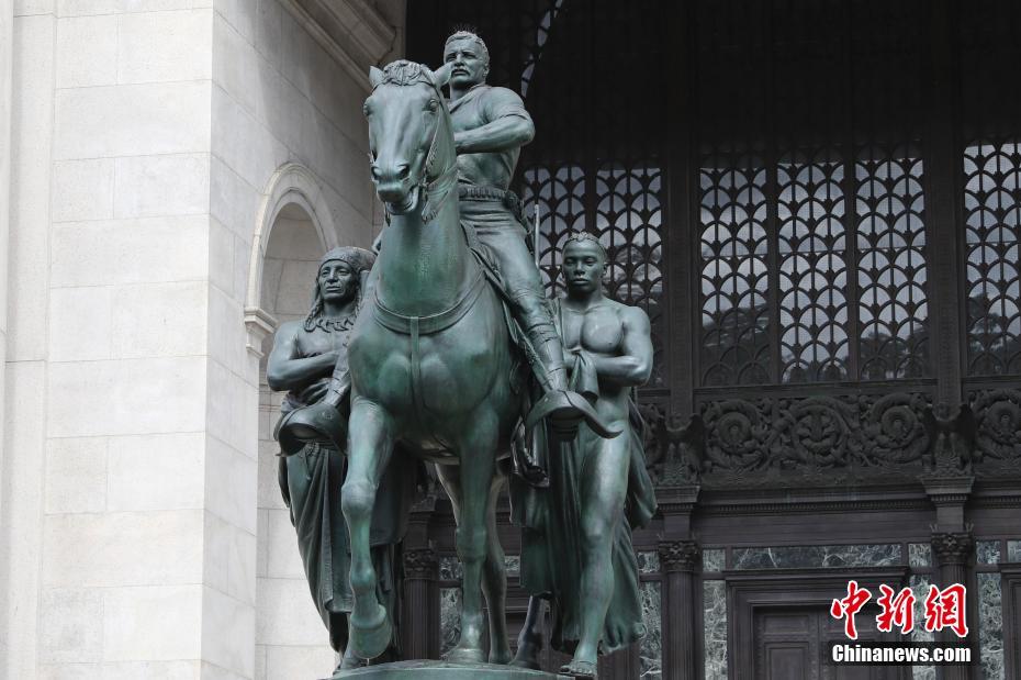 纽约西奥多·罗斯福雕塑去留受关注