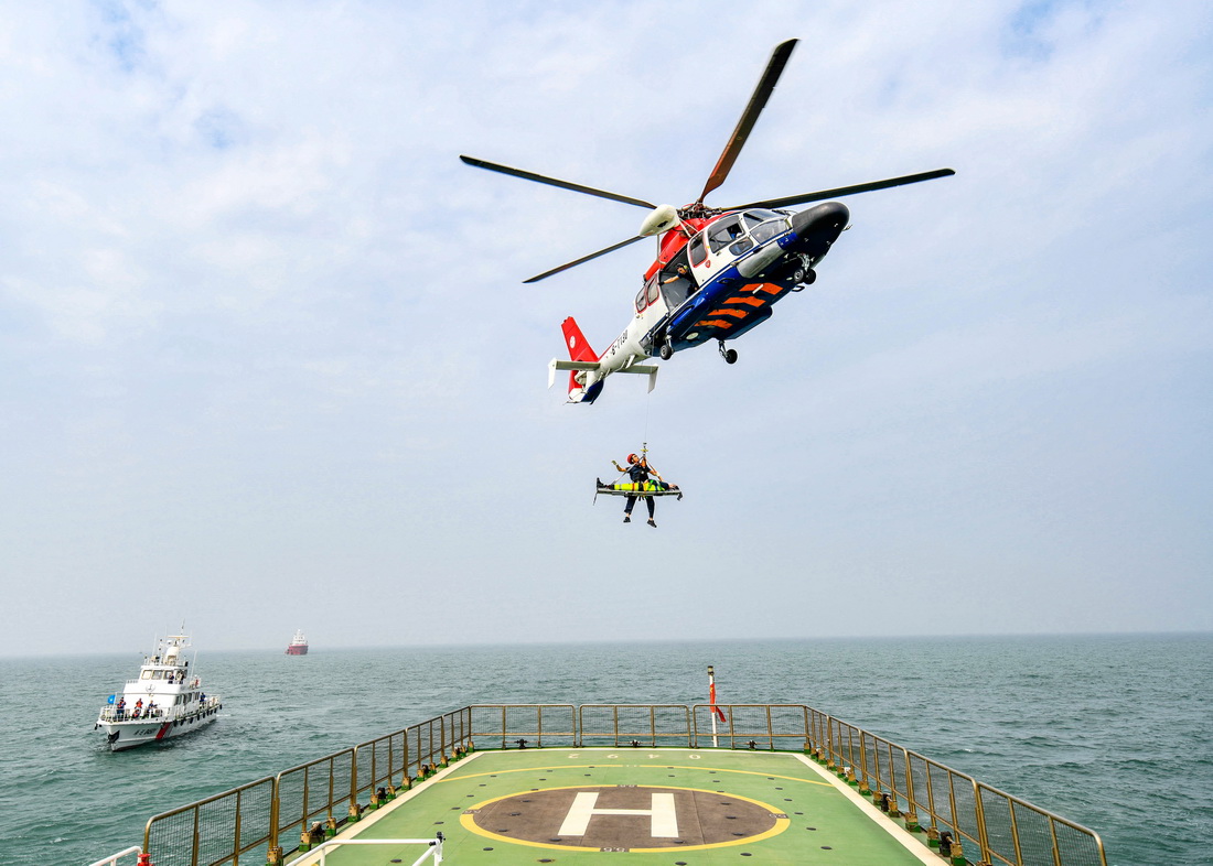 国家海上搜救无脚本实战演练在河北曹妃甸海域举行